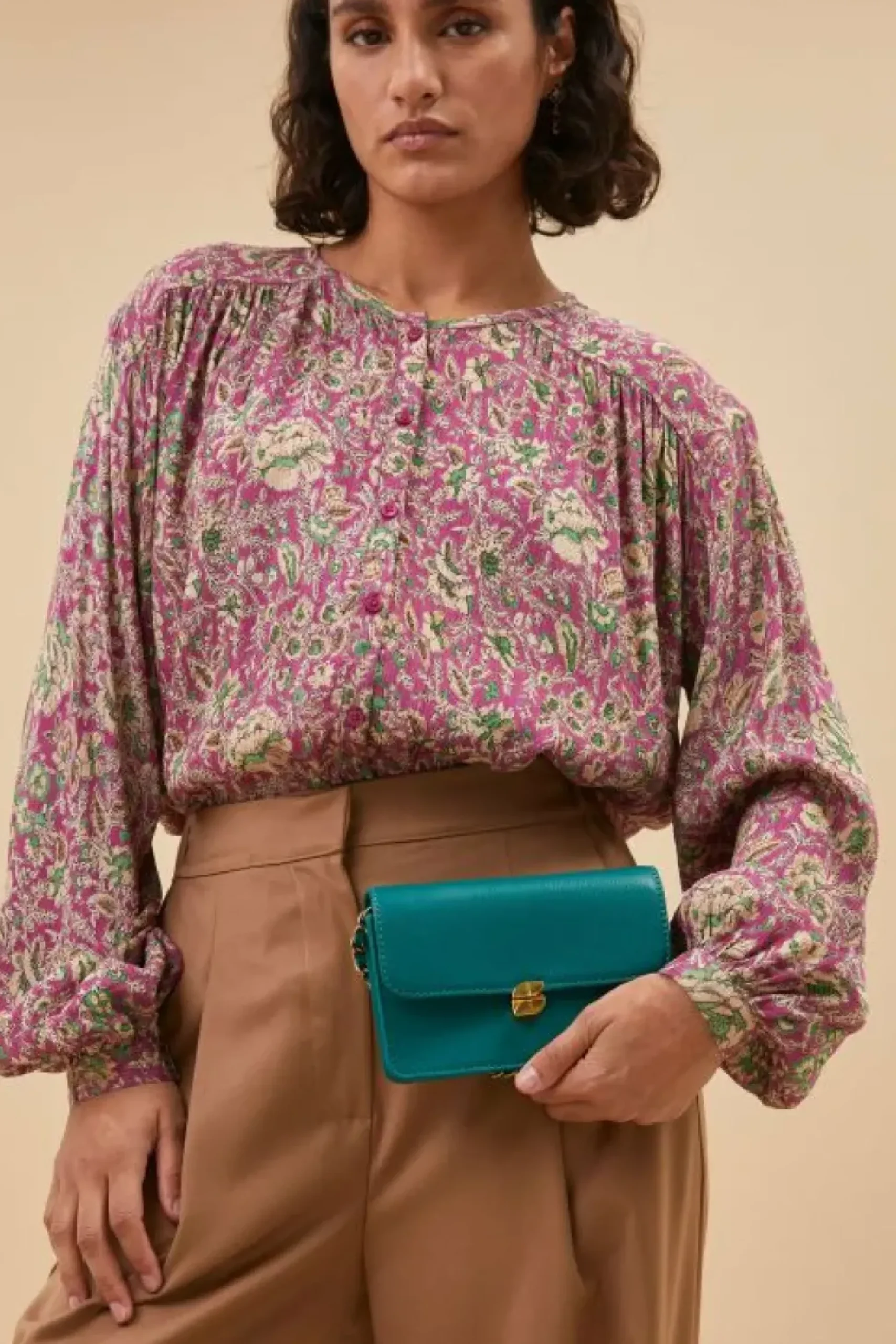 Blouses*By bar saar bouquet blouse | bouquet print