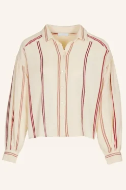 Blouses*By bar sarah short athia blouse | grenache