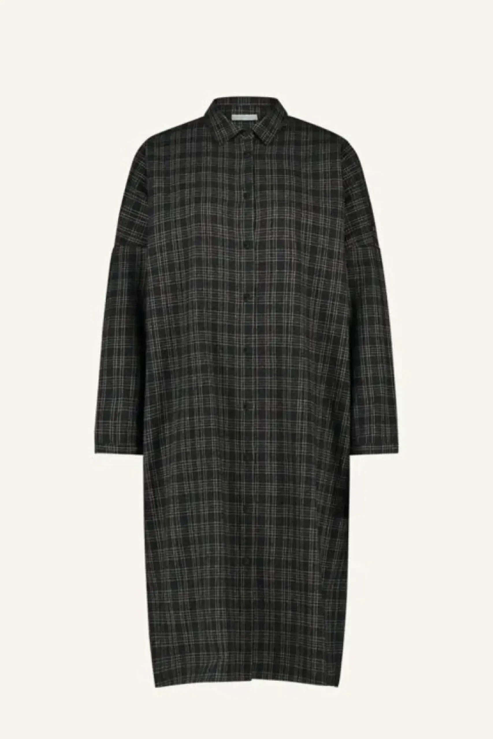 Jurken*By bar small check dress | caramel