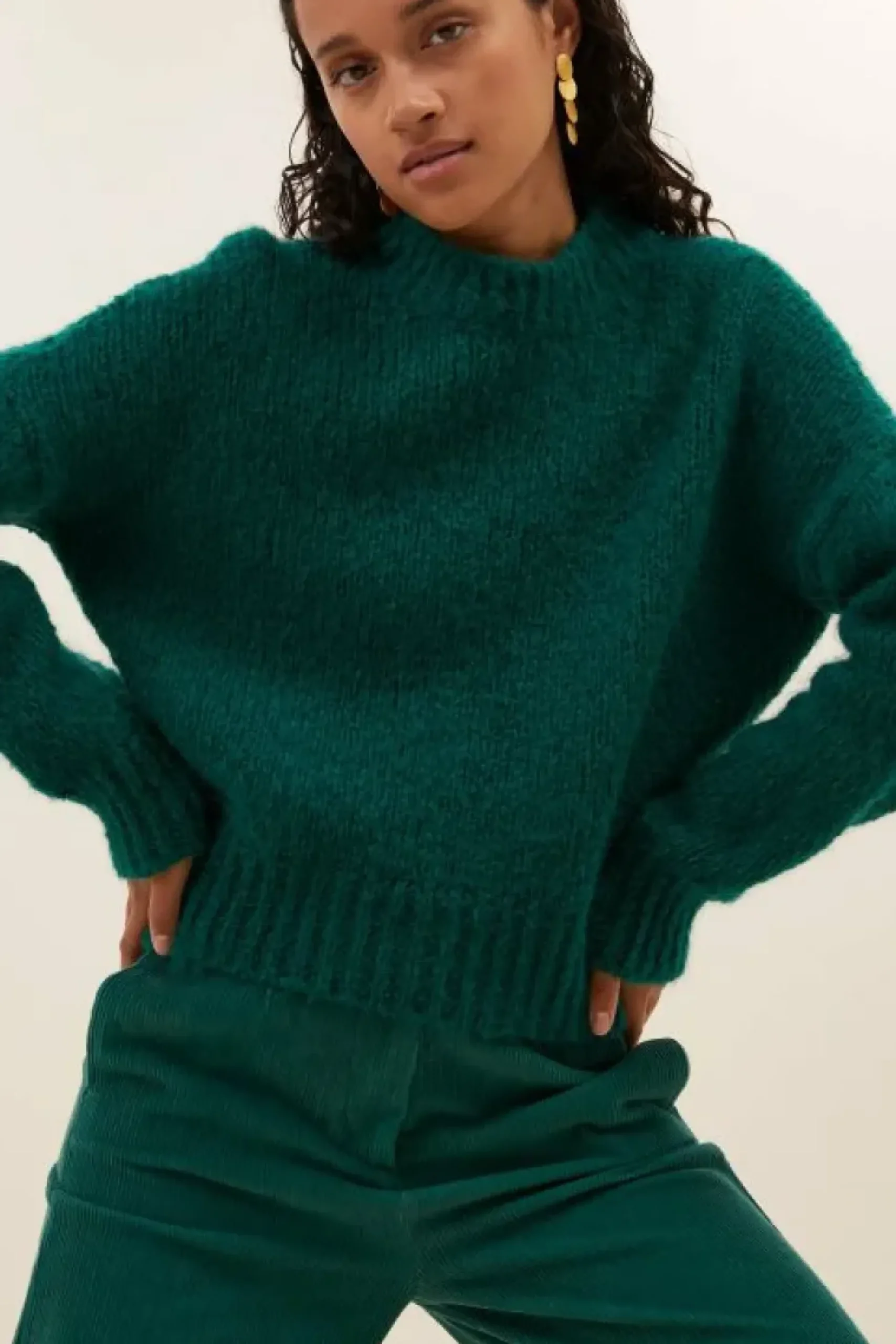 Truien*By bar sonny bulky pullover | peacock green
