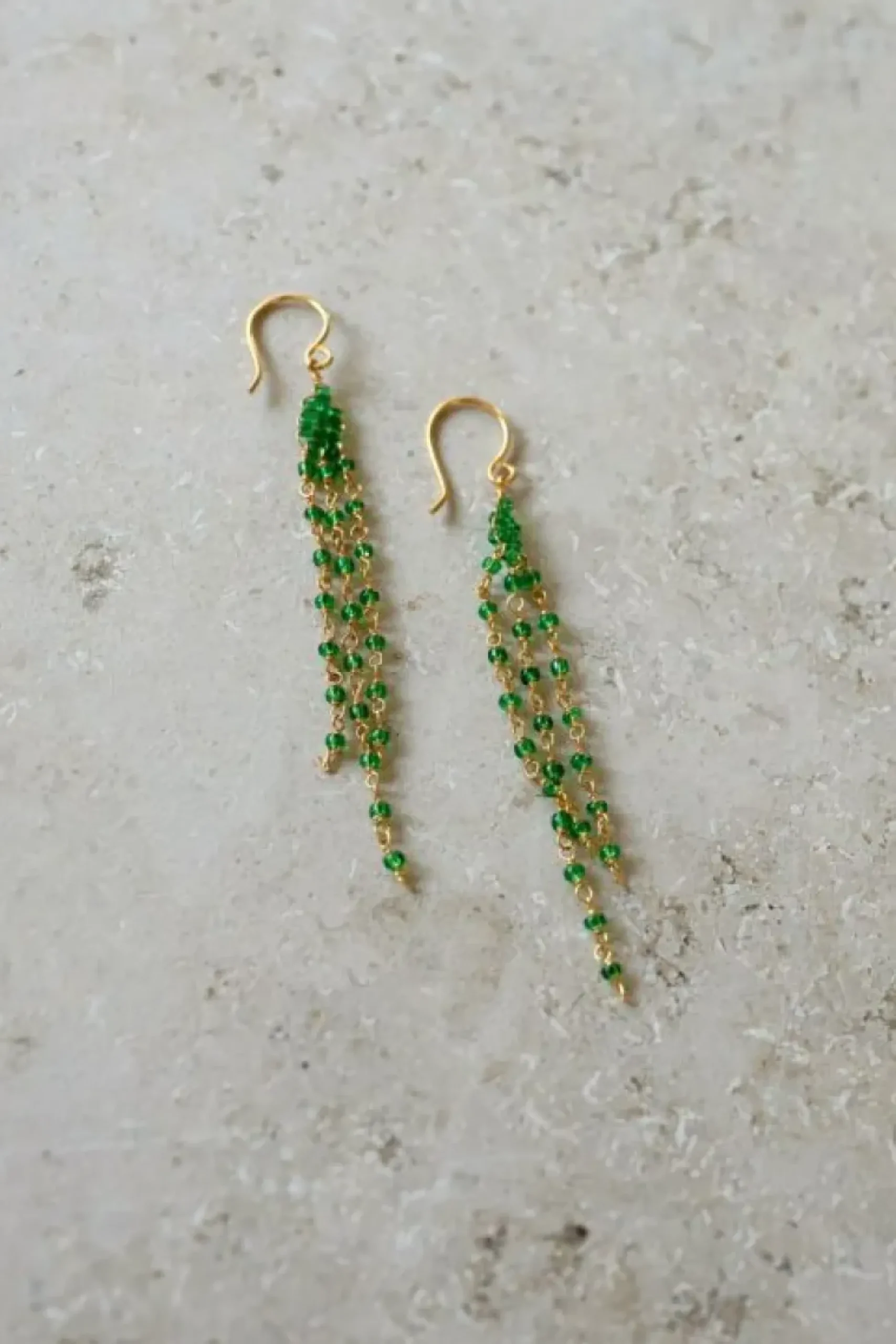 Oorbellen|Sieraden*By bar sterre earring | green