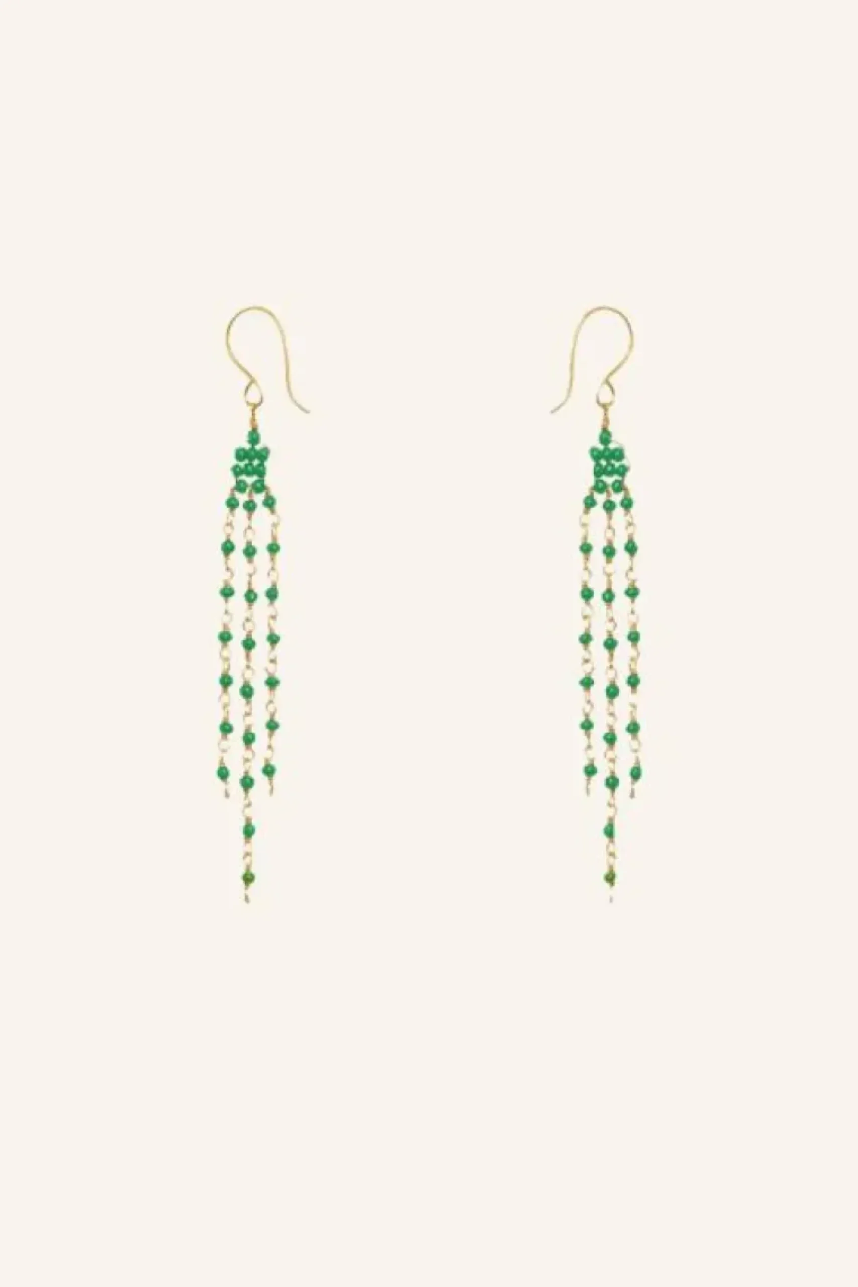 Oorbellen|Sieraden*By bar sterre earring | green