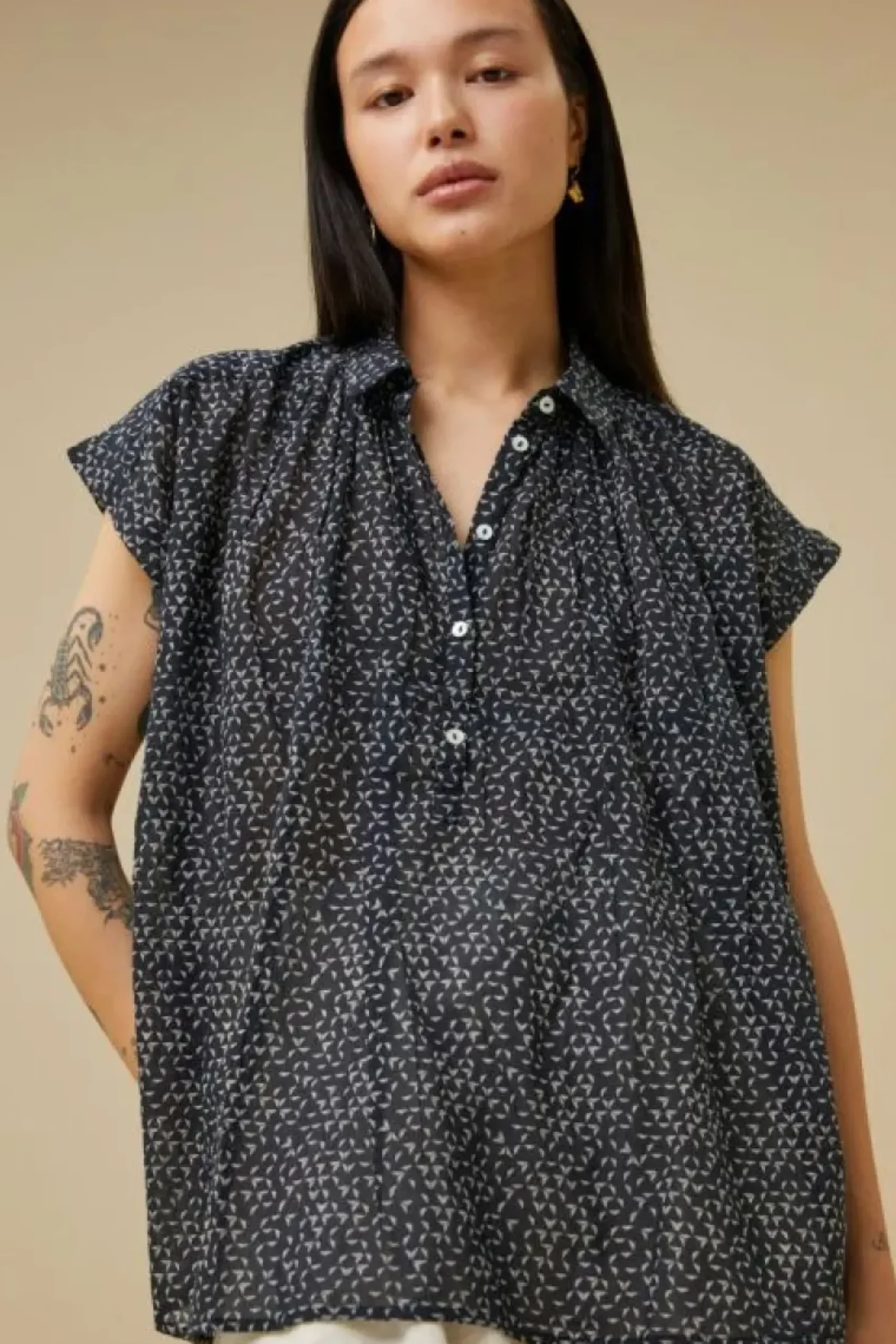 Blouses*By bar stevie paper blouse | paper print