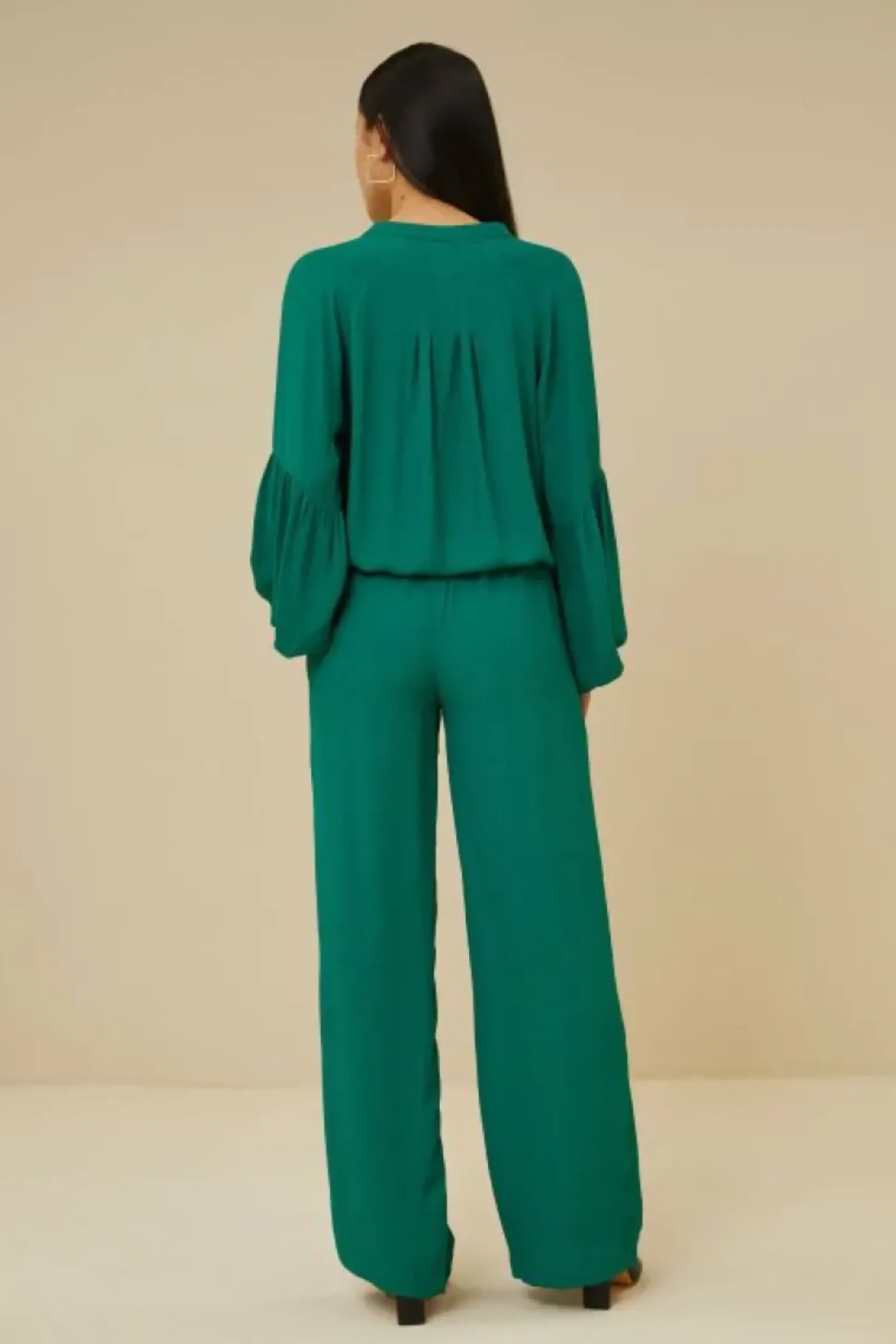 Blouses*By bar vienna satin stripe blouse | evergreen
